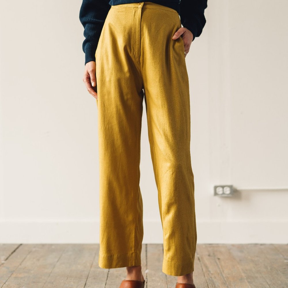 Straight Leg Pant in Sunflower